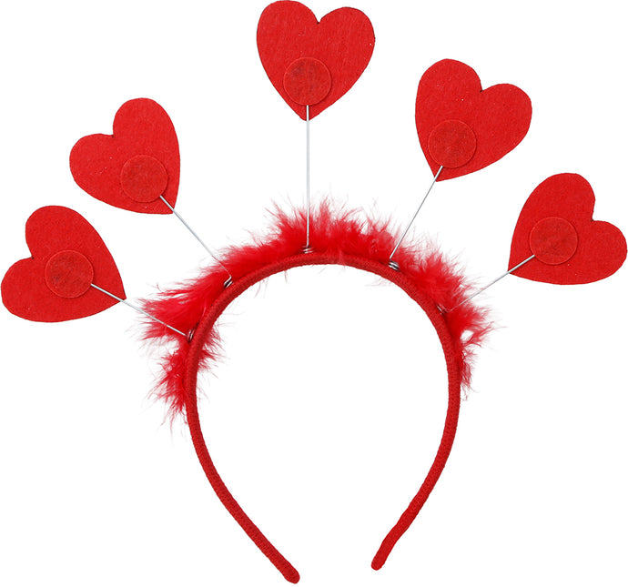 Bandeau Coeurs Rouge
