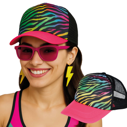 Casquette zébrée