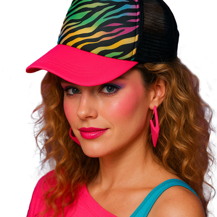 Casquette zébrée