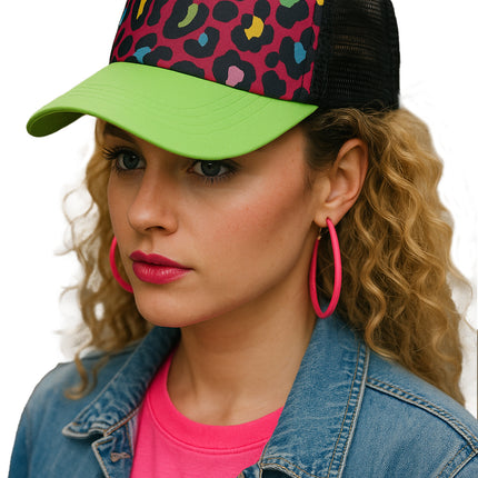 Casquette imprimé léopard