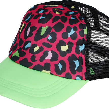 Casquette imprimé léopard