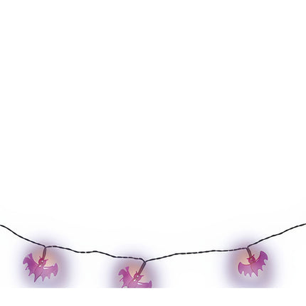 Guirlande lumineuse d'Halloween LED Chauves-souris 1.55m