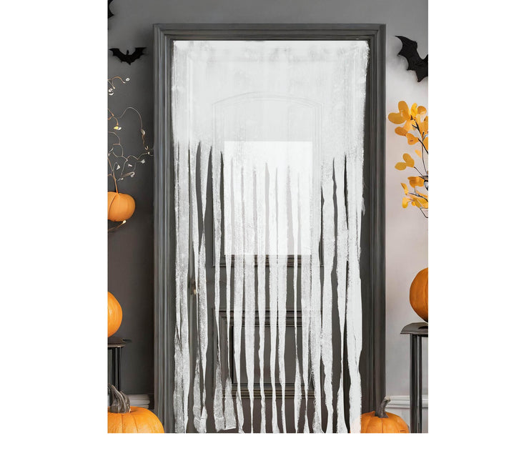 Rideau de porte blanc 2m