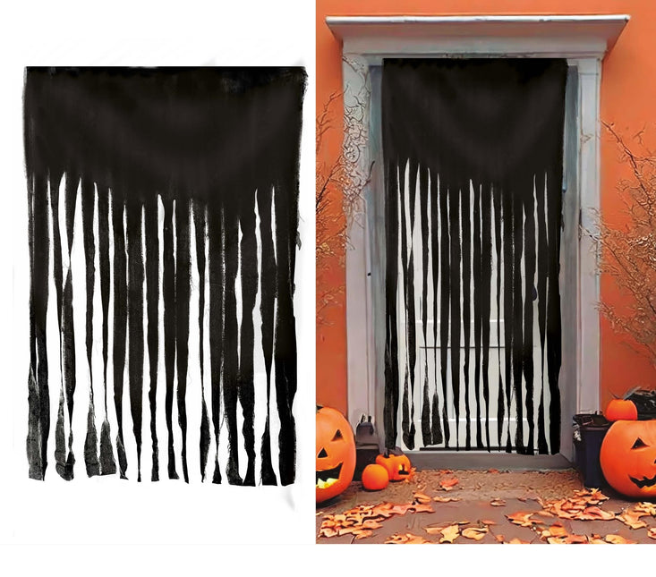 Rideau de porte gris 2m