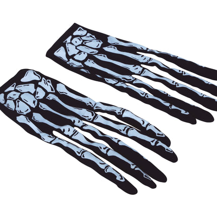 Gants d'Halloween Doigts de squelette