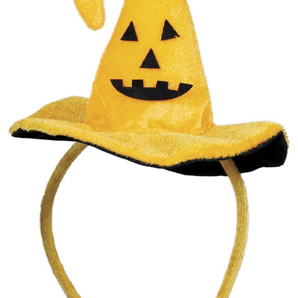 Bandeau d'Halloween orange Chapeau de sorcière