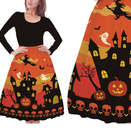Jupe d'Halloween orange