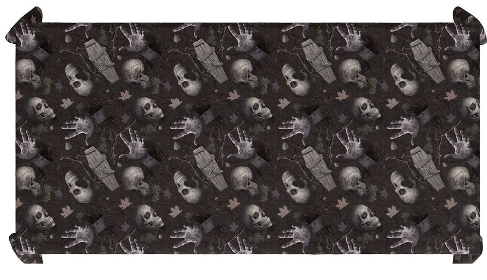 Nappe d'Halloween Cimetière 2.74m