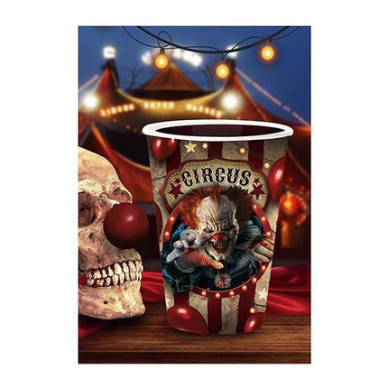 Tasses d'Halloween Clown 355ml 6pcs