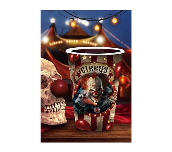 Tasses d'Halloween Clown 355ml 6pcs