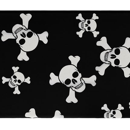 Nappe d'Halloween Tête de mort 2.74m