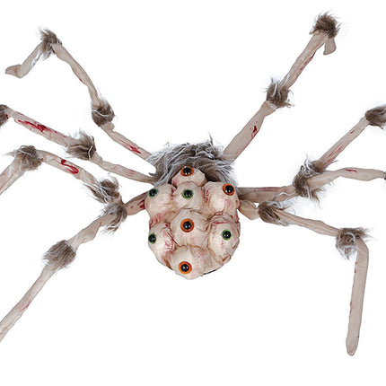 Halloween fausse araignée avec lumière 80cm
