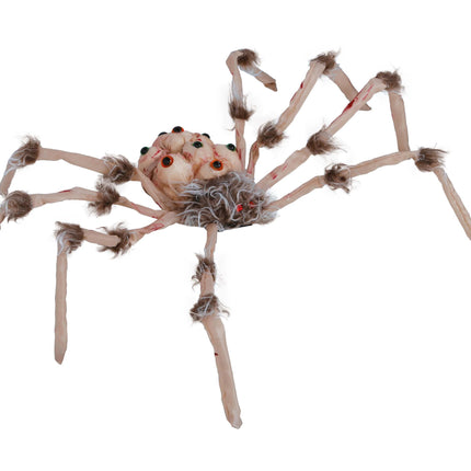 Halloween fausse araignée avec lumière 80cm