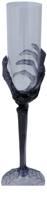 Main de squelette en verre pour Halloween 25cm