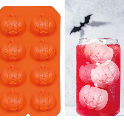 Moule à glace Halloween Citrouilles 22cm 8 pièces