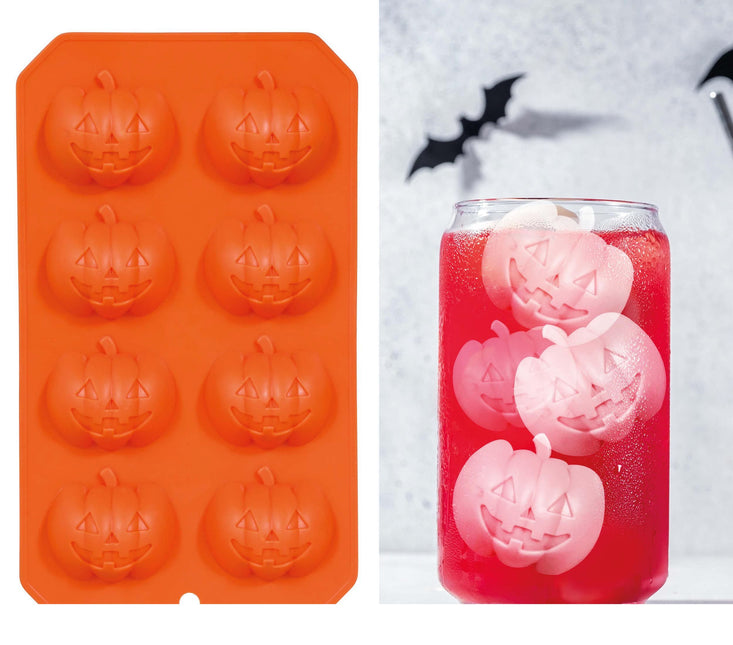 Moule à glace Halloween Citrouilles 22cm 8 pièces