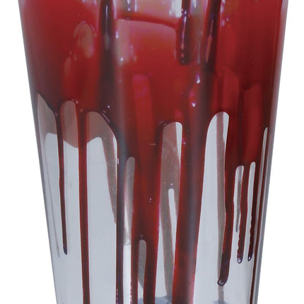 Verre d'Halloween avec du sang 15cm
