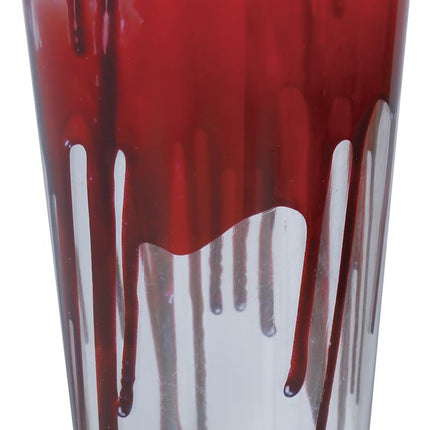 Verre d'Halloween avec du sang 15cm