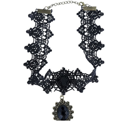 Dentelle en chaîne noire