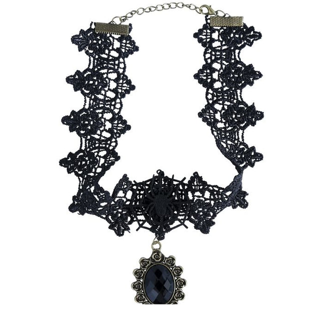 Dentelle en chaîne noire