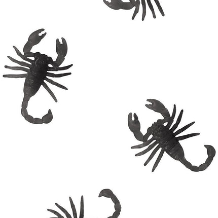 Décoration de table noire pour Halloween Pivoines en spirale 6cm 7pcs