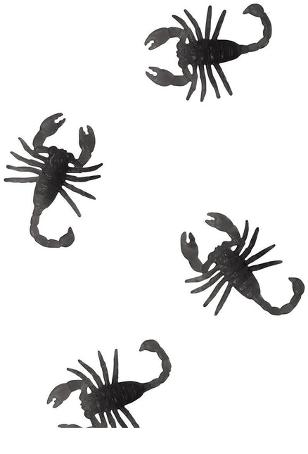 Décoration de table noire pour Halloween Pivoines en spirale 6cm 7pcs