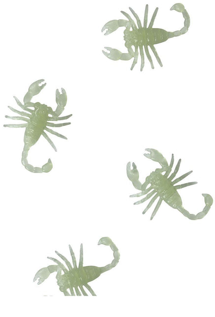 Décoration de table Scorpions Glow In Teh Dark 6cm 8pcs
