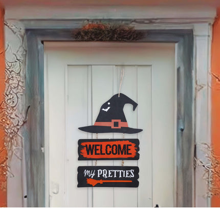 Décoration suspendue d'Halloween Bienvenue 32cm