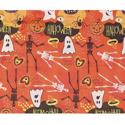Nappe d'Halloween orange Fantômes 1.77m