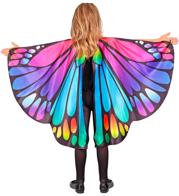 Masque pour les yeux et les ailes de papillon violet/rose