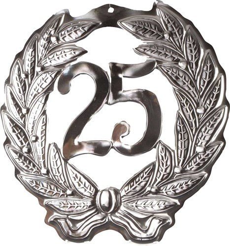 25 Jaar Deurbord Zilver Jubileum van Haza Witbaard koop je bij Partywinkel