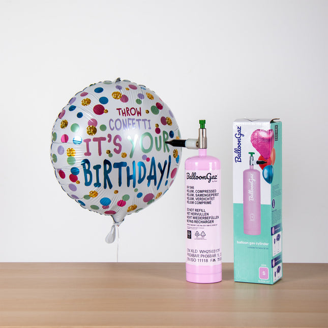 Réservoir d'hélium pour ballon en feuille de 45 cm