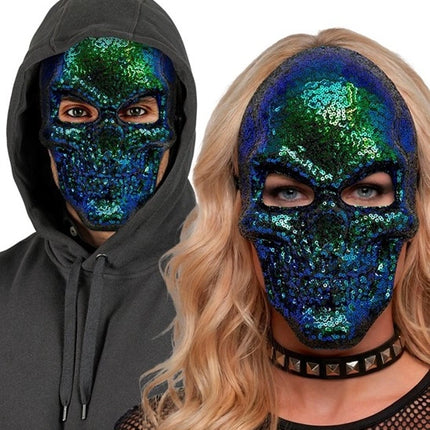 MASQUE CRÂNE - PAILLETTES