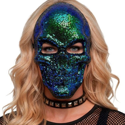 MASQUE CRÂNE - PAILLETTES
