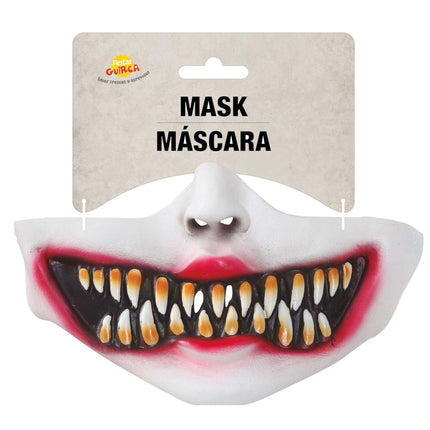 Demi-masque d'Halloween Visage de clown