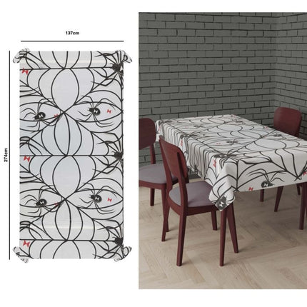 Nappe d'Halloween toile d'araignée 2.7m