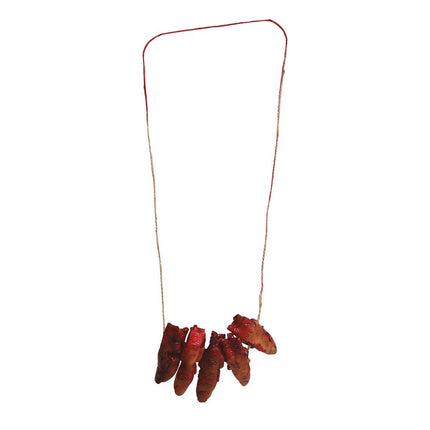 Collier d'Halloween Doigts sanglants