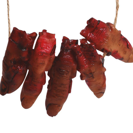 Collier d'Halloween Doigts sanglants