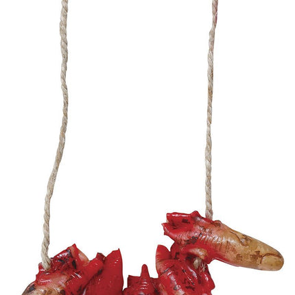Collier d'Halloween Doigts sanglants