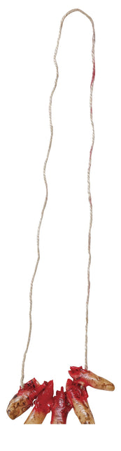 Collier d'Halloween Doigts sanglants