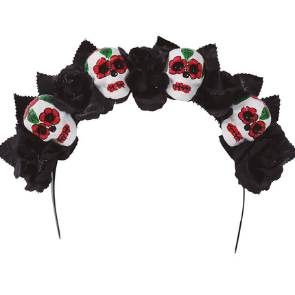 Bandeau d'Halloween crânes