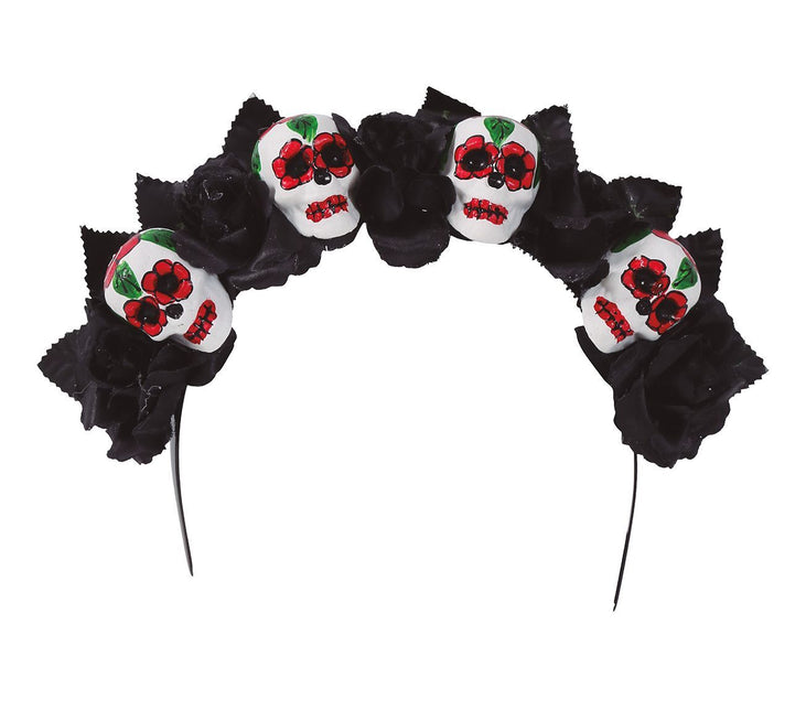 Bandeau d'Halloween crânes