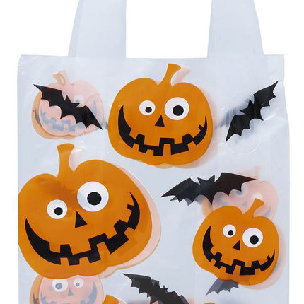 Sacs d'Halloween Citrouille 14x30cm 6pcs
