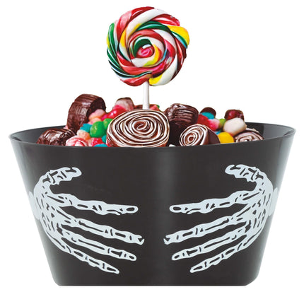 Bol Halloween Mains de squelette 30x22cm