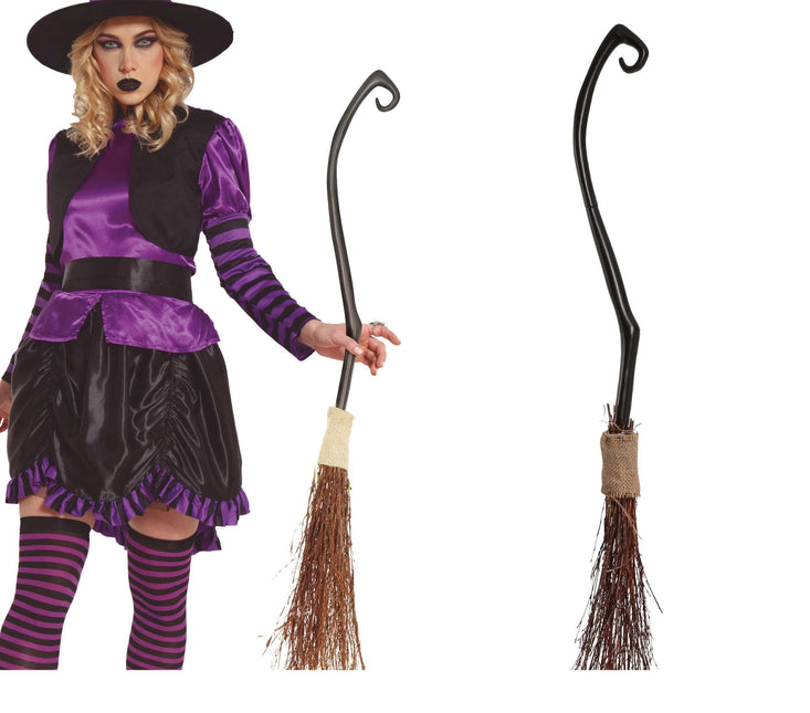 Balai de sorcière d'Halloween 1,15 m