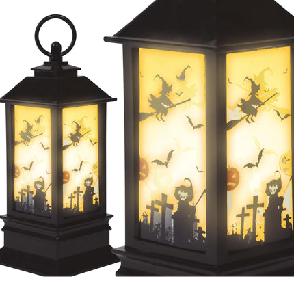 Bougie lanterne d'Halloween 18x9cm