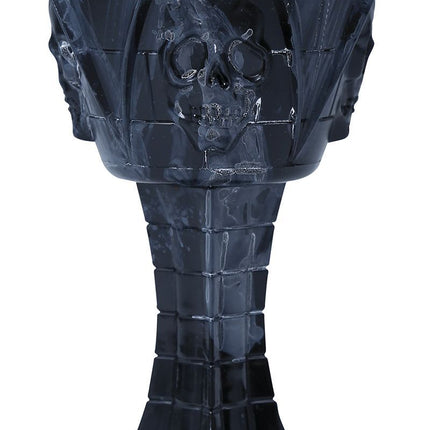 Crâne d'Halloween en verre 19cm