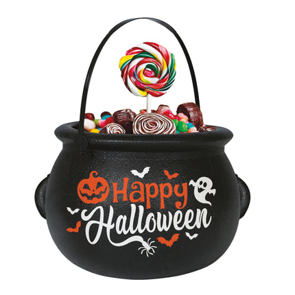 Chaudron de sorcières Happy Halloween 16cm