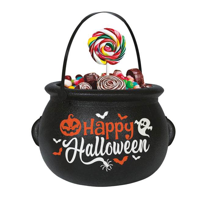Chaudron de sorcières Happy Halloween 16cm