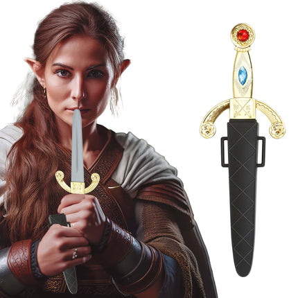 Faux sabre en or et argent 26cm